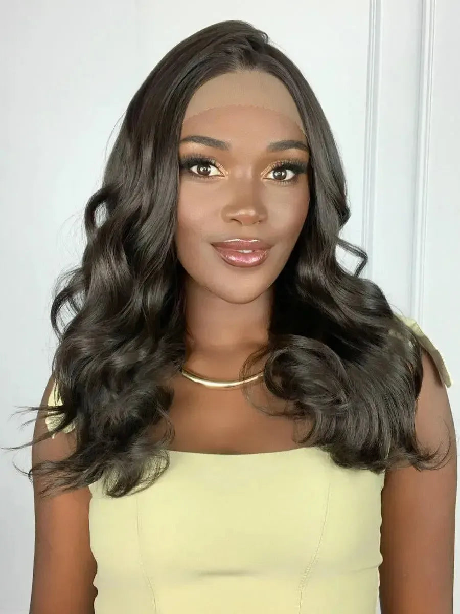 Lace Front HD Priscila Castanho Ondulada