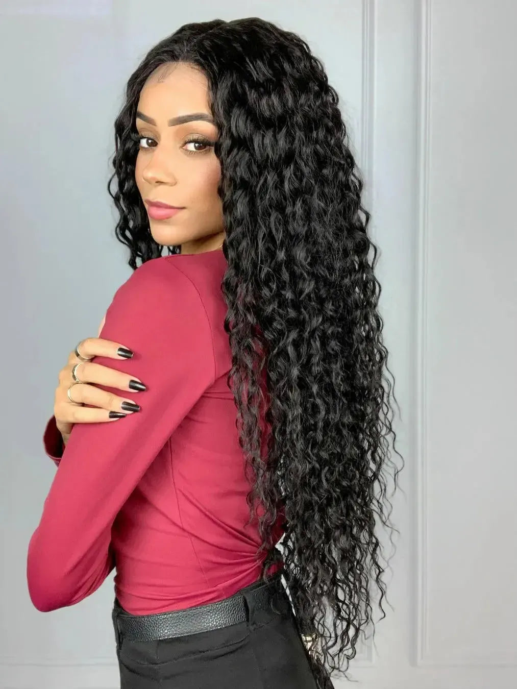 Lace Front Mariana Cacheada Castanho Escuro
