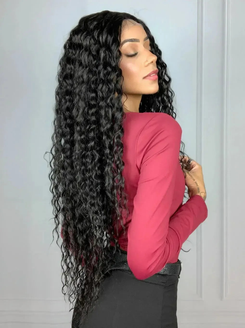 Lace Front Mariana Cacheada Castanho Escuro