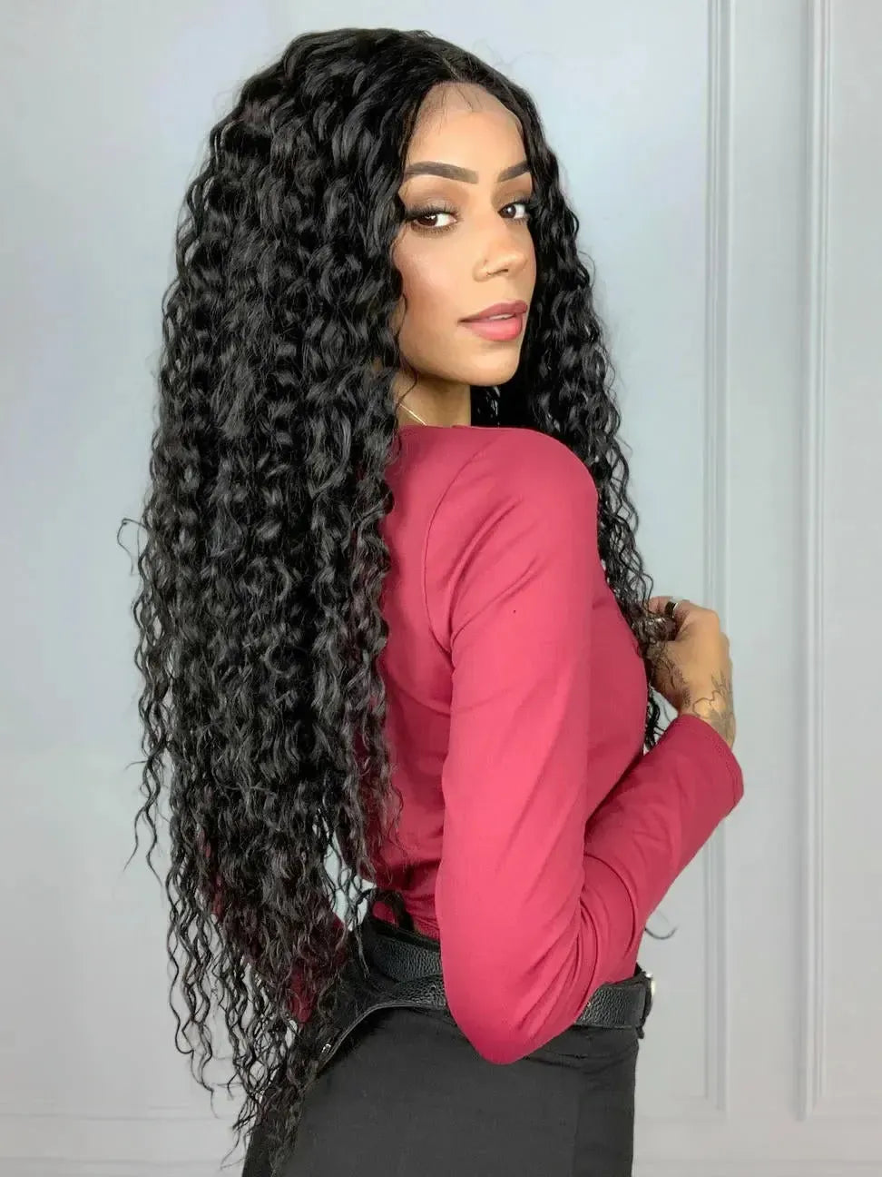 Lace Front Mariana Cacheada Castanho Escuro
