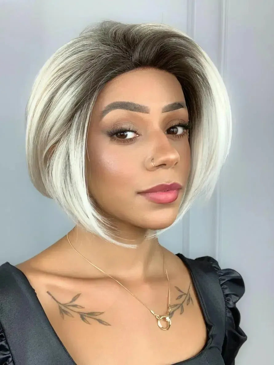 Lace Front Patricia Platinado 1001c