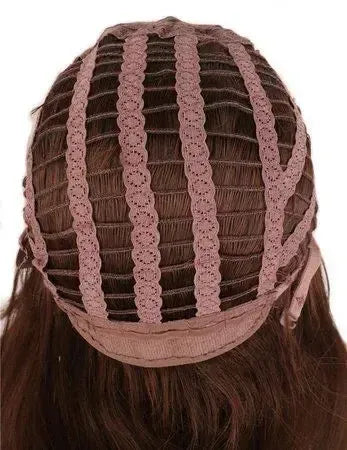 Peruca Lona Cinza Platina Ondulada Colors Raiz Preta 70cm