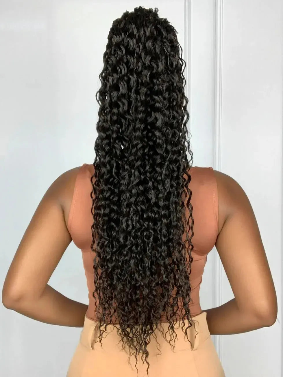 Rabo de Cavalo Ludy - Fibra Orgânica Cacheada - Castanho
