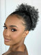 Afro Puff Grisalho Cacheado