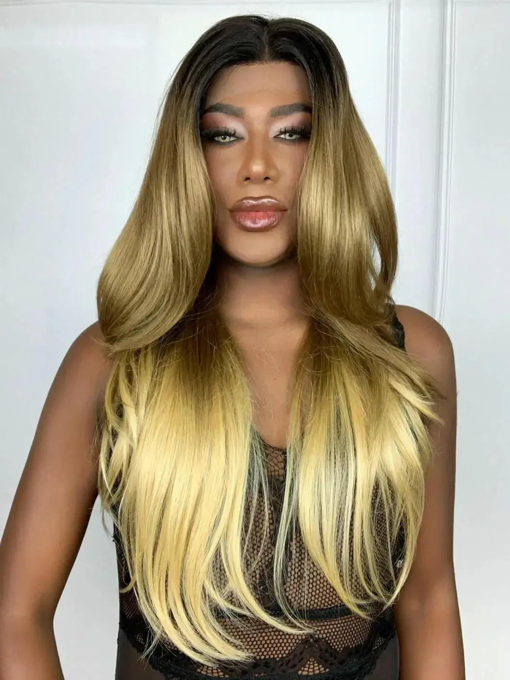 Lace Front Andressa Loira Castanha 86E - Repartição Livre 13x4