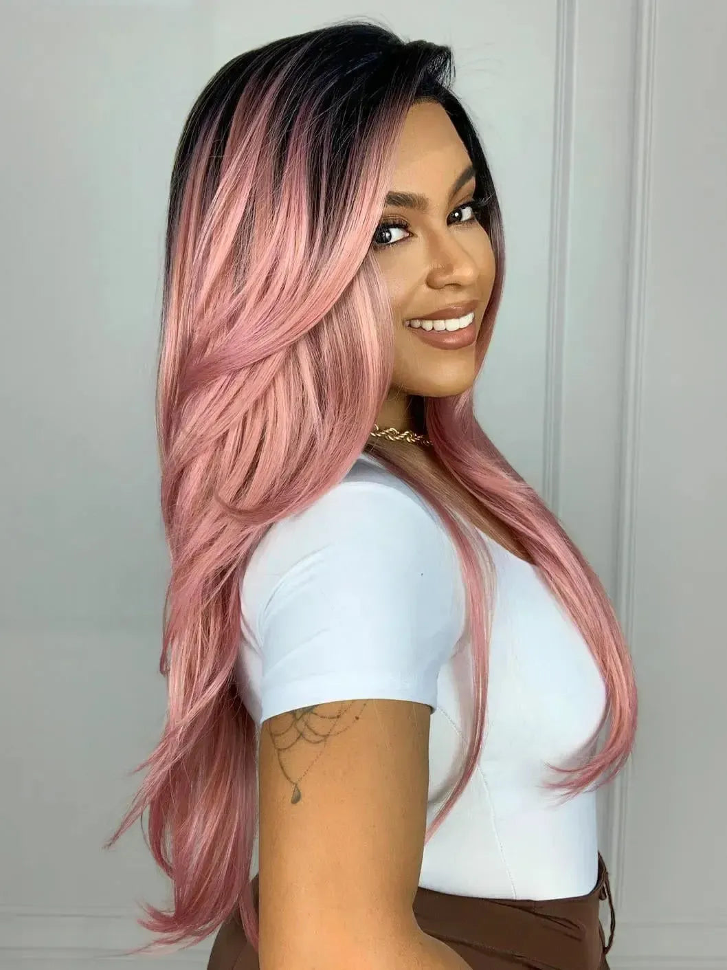 Lace Front Andressa Rosa - Repartição Livre 13x4