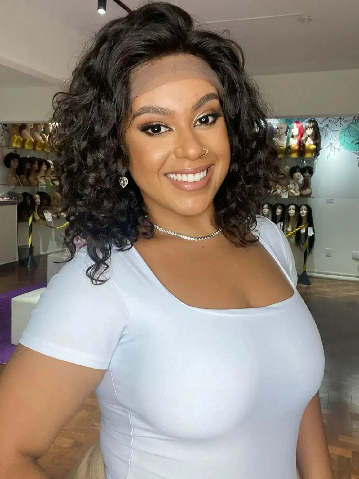 Lace Front Cabelo Humano Diva Repartição Livre