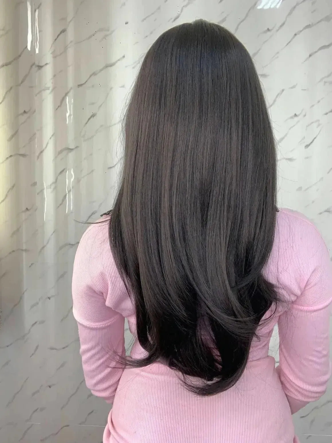 Lace Front Camili Castanho Escuro Ondulada