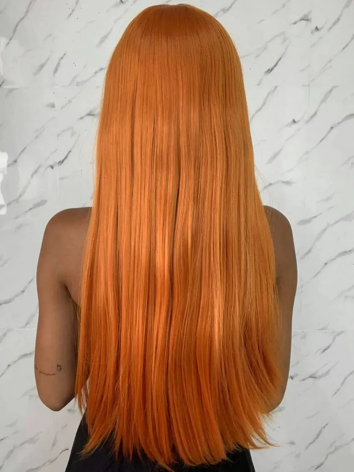 Lace Front Gipsy Ruiva Laranja com Franja