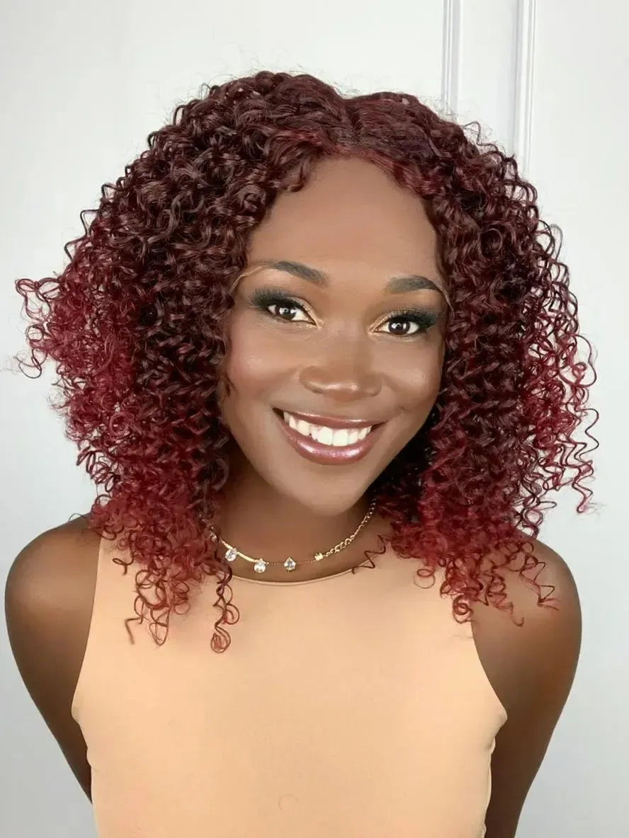 Lace Front Izabel Vermelha Cacheada