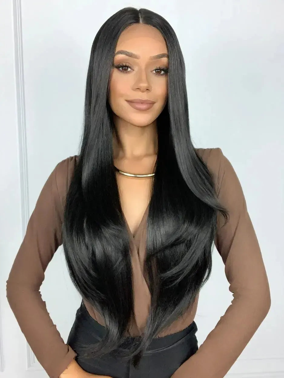 Lace Front Juliana Castanho Escuro Lisa