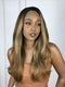 Lace Front Tainá Loiro Castanha Luzes 14/27 Ondulada 65cm