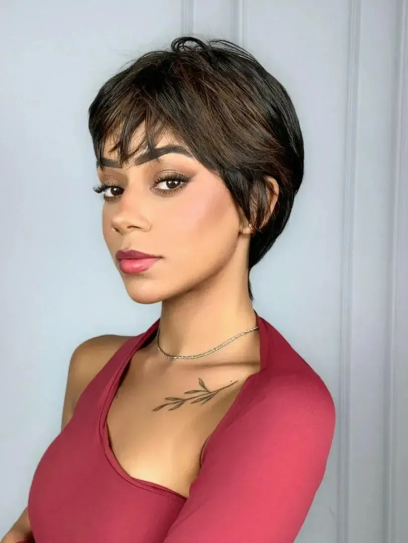 Peruca Wig Daniela Castanho com Luzes