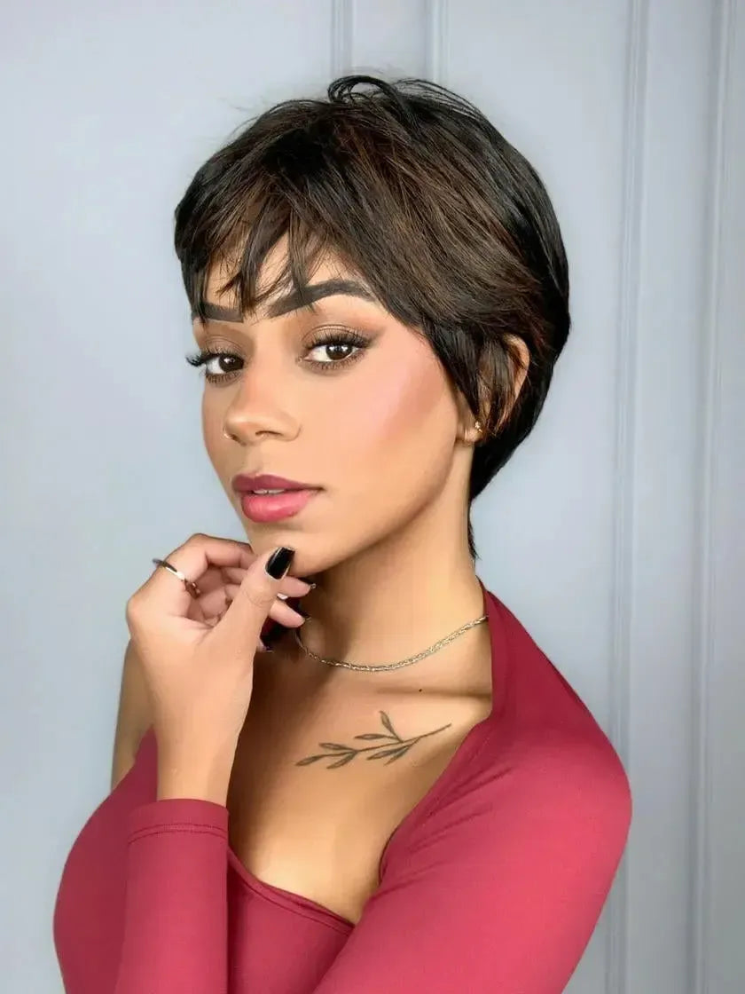 Peruca Wig Daniela Castanho com Luzes