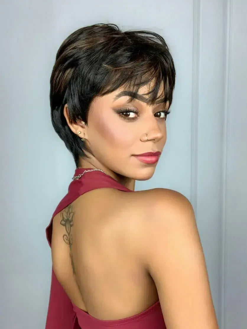Peruca Wig Daniela Castanho com Luzes