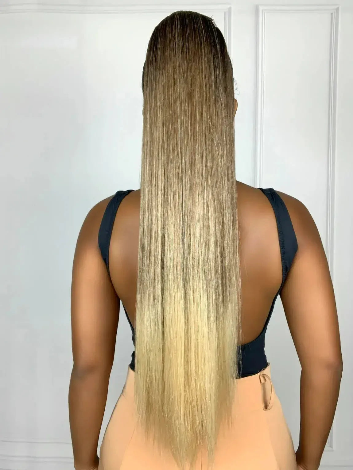 Rabo de Cavalo - Liso 31 - Loiro com Raiz Castanha