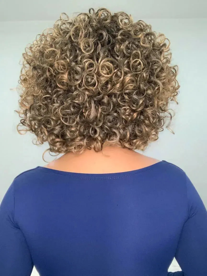 Wig Mila Castanho Loira 8/30 Cacheada